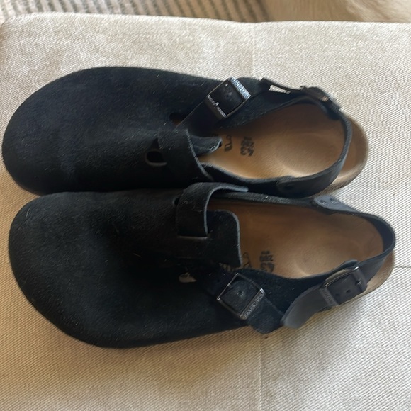 Birkenstock Men\'s Black Suede Clogs main image 6